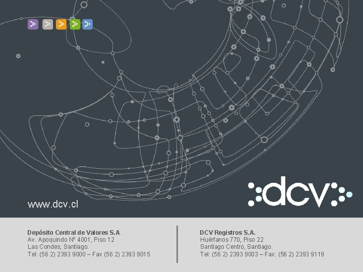 www. dcv. cl Depósito Central de Valores S. A. Av. Apoquindo Nº 4001, Piso
