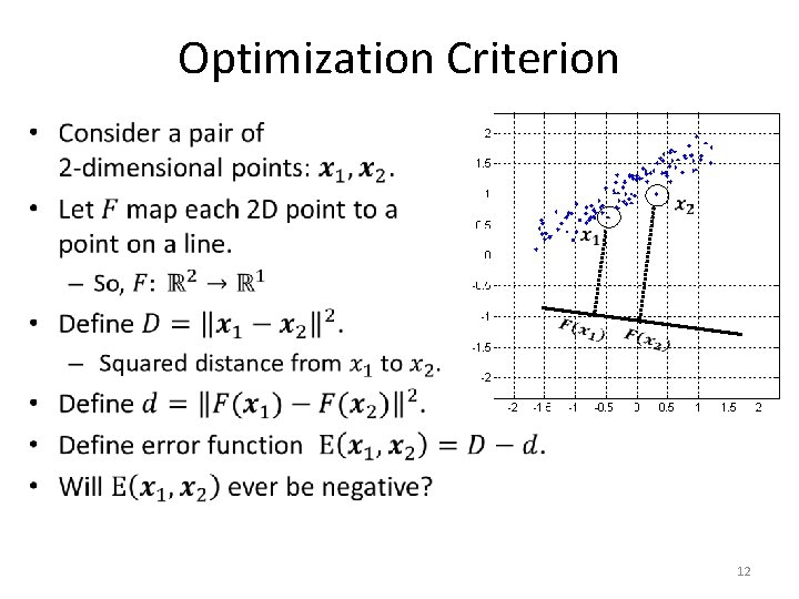 Optimization Criterion • 12 