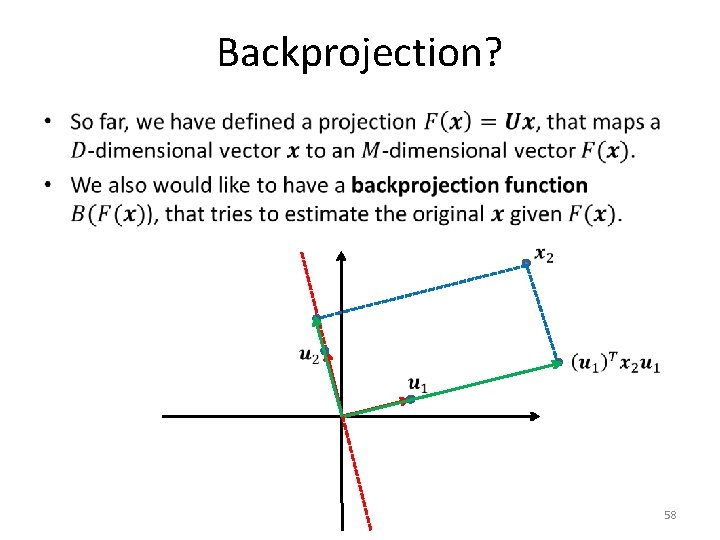 Backprojection? • 58 