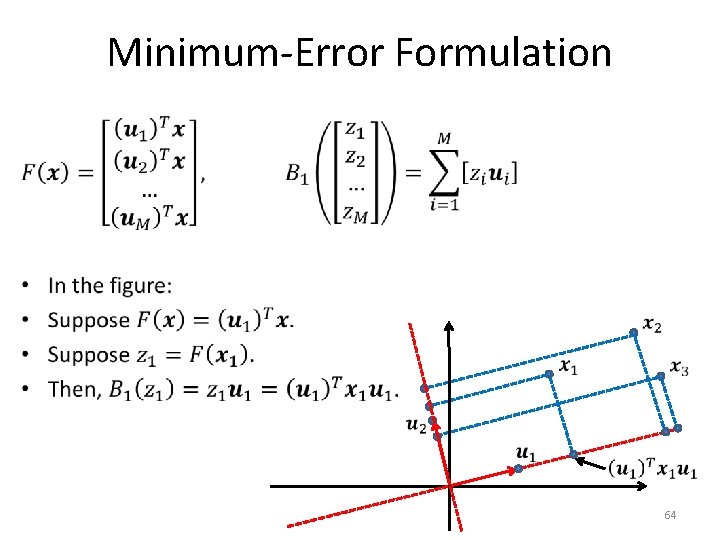 Minimum-Error Formulation • 64 