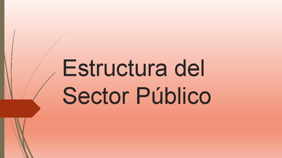 Estructura del Sector Público 