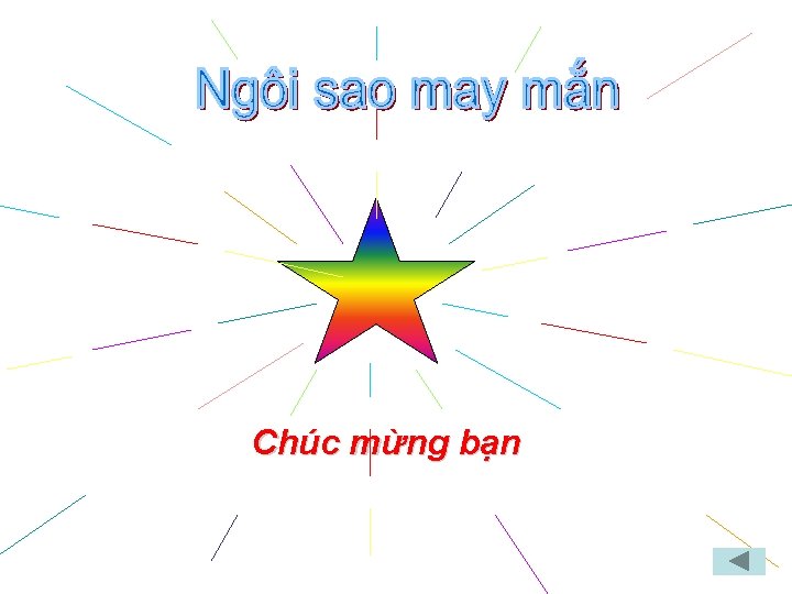 Chúc mừng bạn 