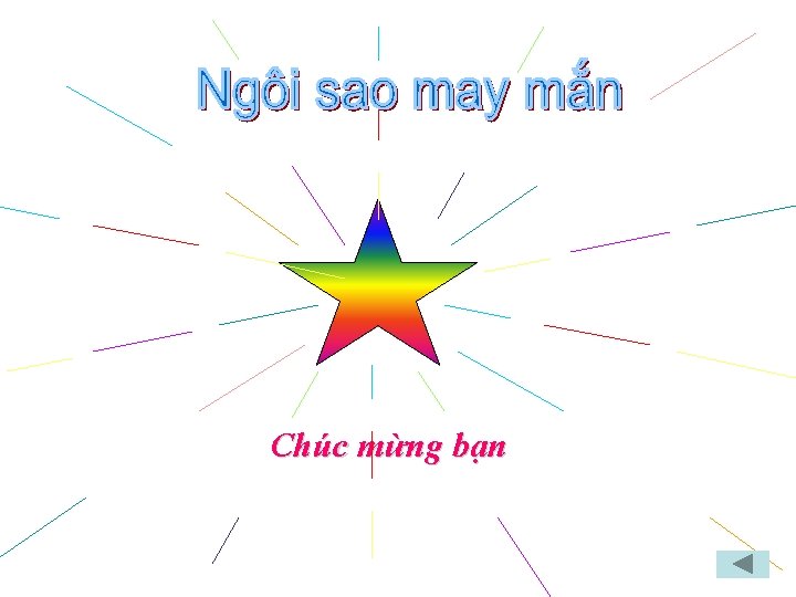 Chúc mừng bạn 