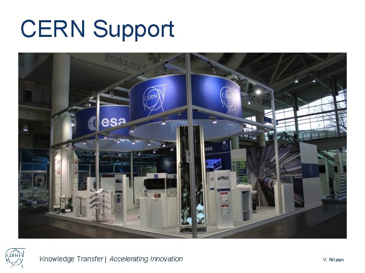 CERN Support Knowledge Transfer | Accelerating Innovation V. Nilsen 