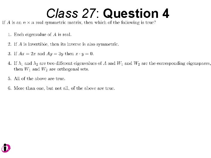 Class 27: Question 4 