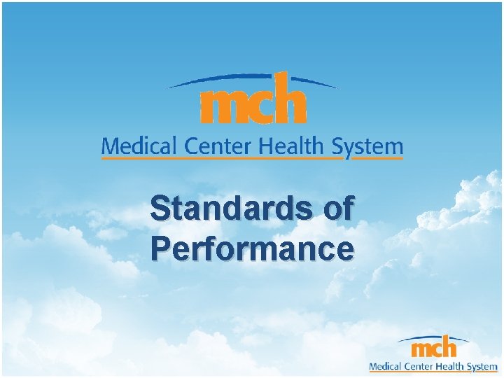 Standards of Performance 