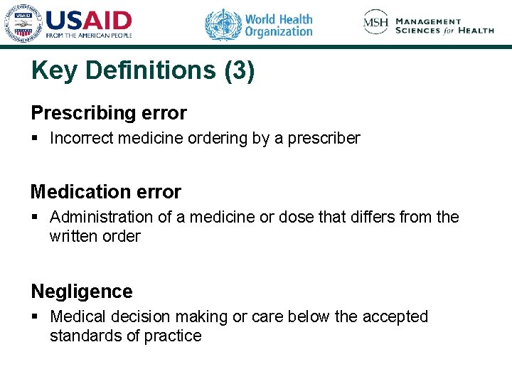 Drug and Therapeutics Committee Session 4 Assessing and