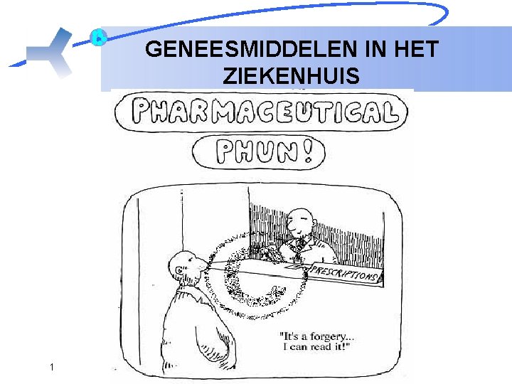 GENEESMIDDELEN IN HET ZIEKENHUIS 1 