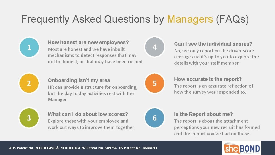 Frequently Asked Questions by Managers (FAQs) How honest are new employees? Most are honest