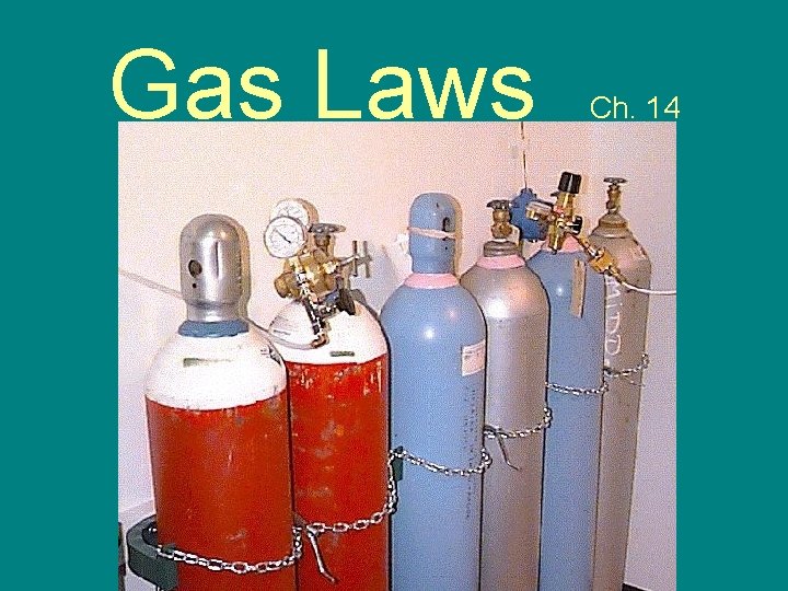 Gas Laws Ch. 14 