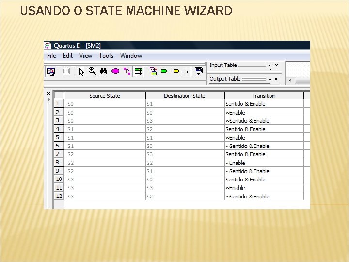 USANDO O STATE MACHINE WIZARD 