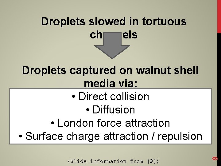 Droplets slowed in tortuous channels (Slide information from [3]) 9 Droplets captured on walnut