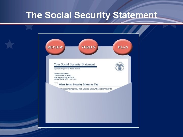 The Social Security Statement 