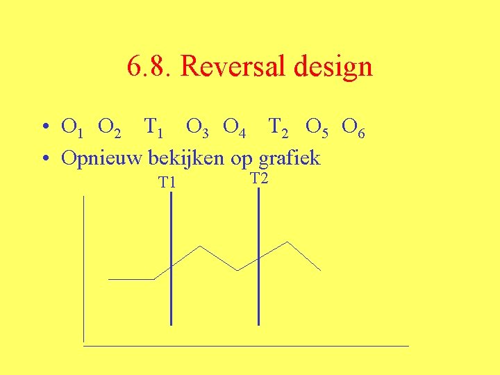 6. 8. Reversal design • O 1 O 2 T 1 O 3 O