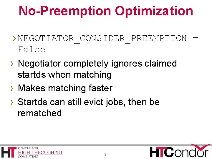 No-Preemption Optimization › NEGOTIATOR_CONSIDER_PREEMPTION = False › Negotiator completely ignores claimed › › startds