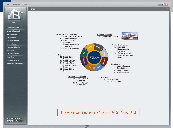 Netweaver Business Client 기반의 New GUI ã SAP AG 2007, The New Version of Netweaver Business Client 기반의 New GUI ã SAP AG 2007, The New Version of
