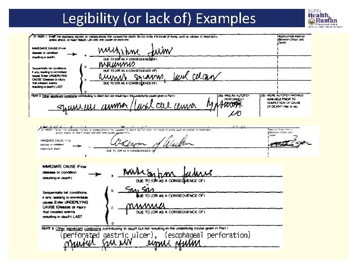 Legibility (or lack of) Examples Cryptography Class 