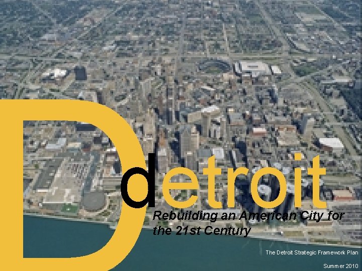 City of Detroit | Toni L. Griffin | DCDC | CBI | JSA detroit