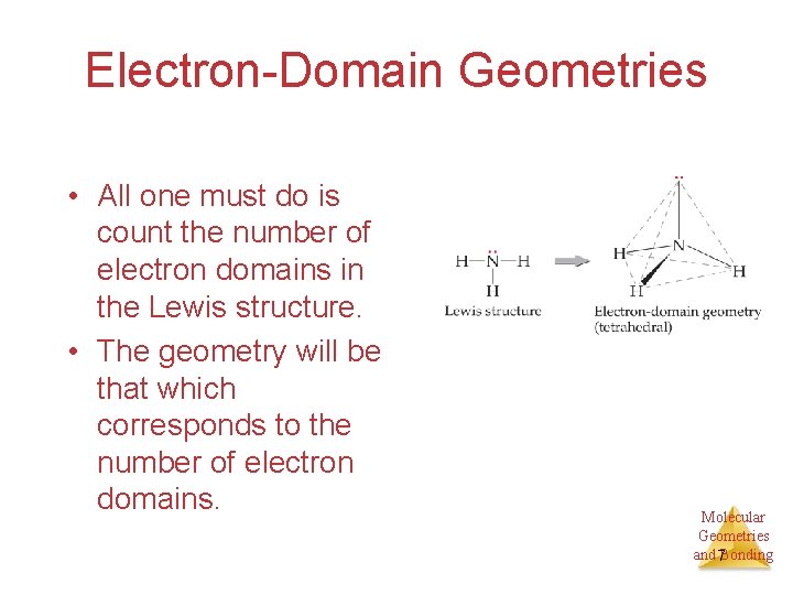 Electron-Domain Geometries • All one must do is count the number of electron domains