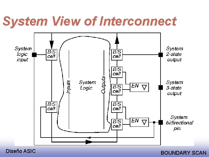 System View of Interconnect Diseño ASIC BOUNDARY SCAN 