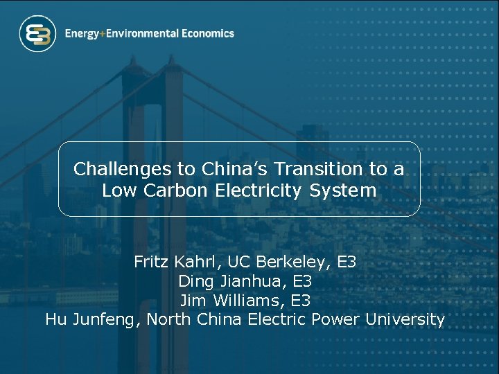 Challenges to Chinas Transition to a Low Carbon