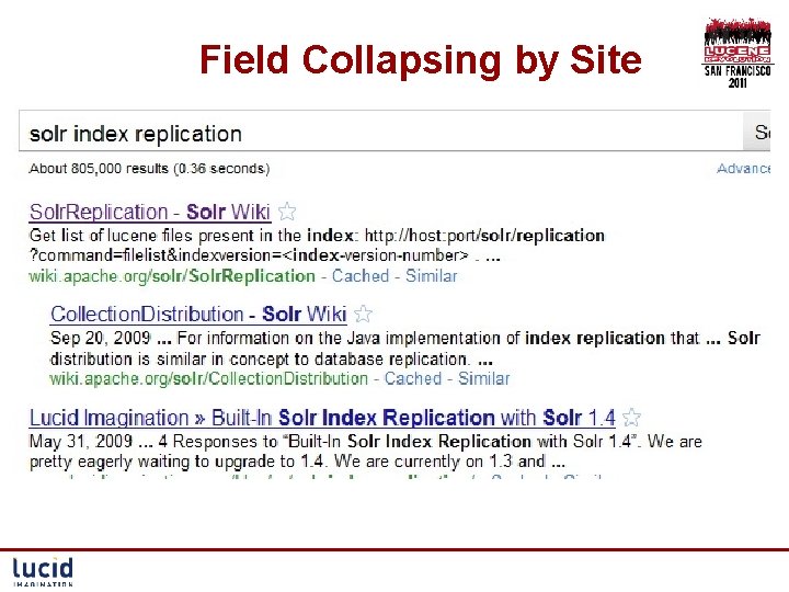 Field Collapsing by Site 