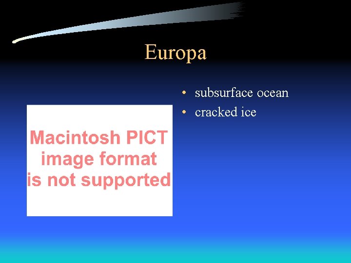 Europa • subsurface ocean • cracked ice 