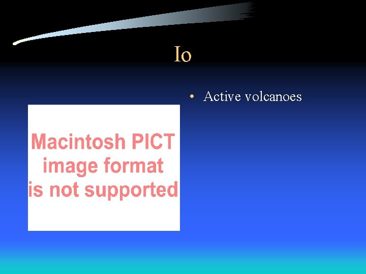 Io • Active volcanoes 