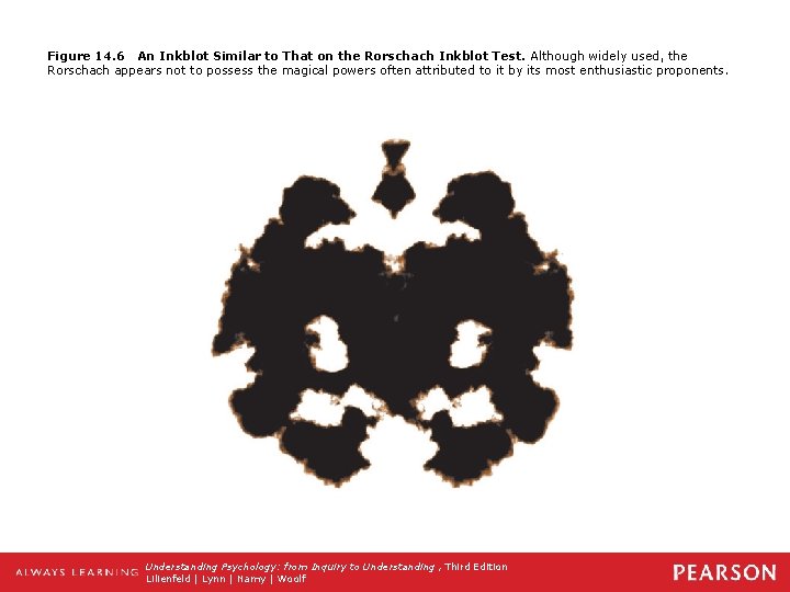 Figure 14. 6 An Inkblot Similar to That on the Rorschach Inkblot Test. Although