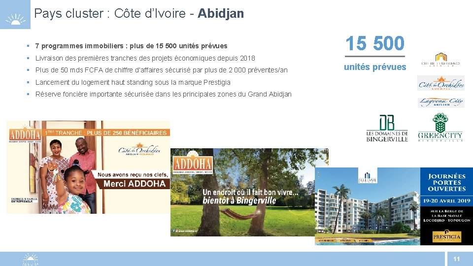 Pays cluster : Côte d’Ivoire - Abidjan § 7 programmes immobiliers : plus de