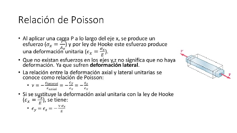 Relación de Poisson • 