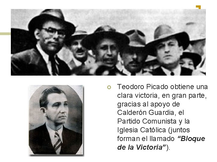 ¡ Teodoro Picado obtiene una clara victoria, en gran parte, gracias al apoyo de