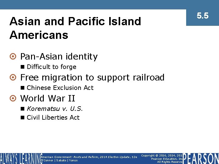 Asian and Pacific Island Americans ¤ Pan-Asian identity n Difficult to forge ¤ Free