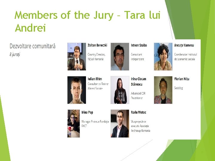 Members of the Jury – Tara lui Andrei 53 