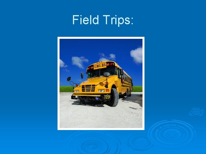 Field Trips: 