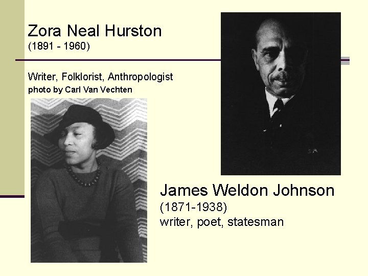 Zora Neal Hurston (1891 - 1960) Writer, Folklorist, Anthropologist photo by Carl Van Vechten