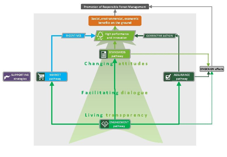 Promotion of Responsible Forest Management Social, environmental, economic benefits on the ground INCENTIVES High