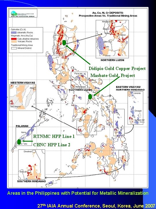 Didipio Gold Copper Project Masbate Gold Project RTNMC HPP Line 1 CBNC HPP Line