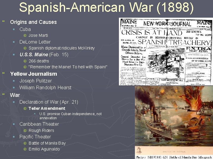 Spanish-American War (1898) } Origins and Causes § Cuba Jose Marti § De. Lome