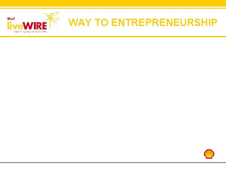 WAY TO ENTREPRENEURSHIP 