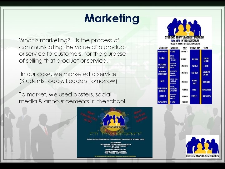 Marketing What is marketing? - is the process of communicating the value of a