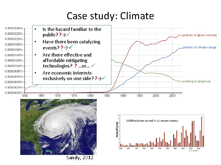 Case study: Climate • • Is the hazard familiar to the public? ? → Case study: Climate • • Is the hazard familiar to the public? ? →