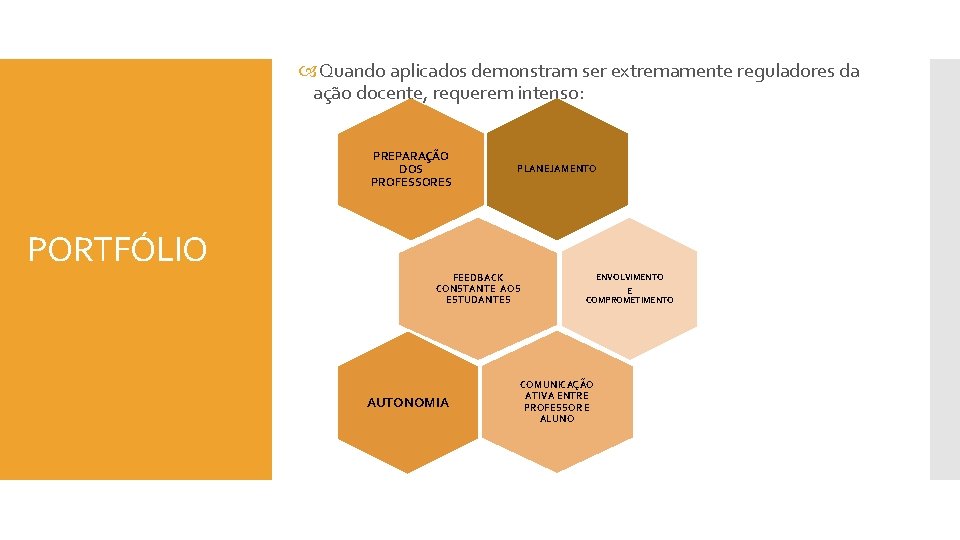  Quando aplicados demonstram ser extremamente reguladores da ação docente, requerem intenso: PREPARAÇÃO DOS