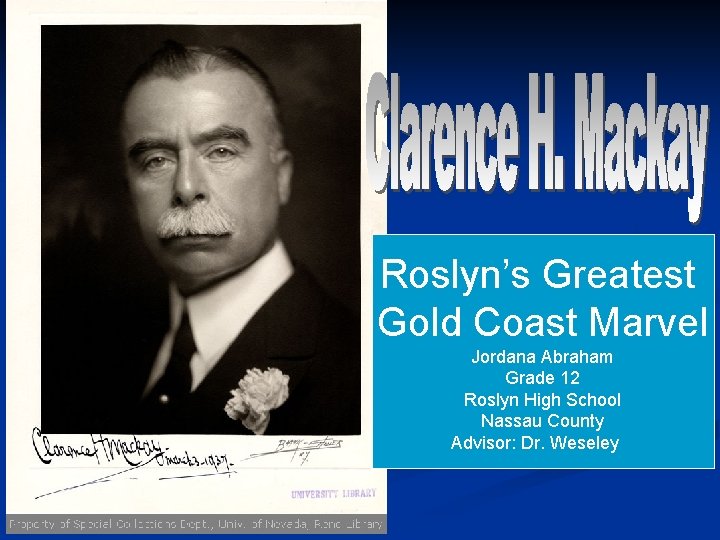 Roslyn’s Greatest Gold Coast Marvel Jordana Abraham Grade 12 Roslyn High School Nassau County