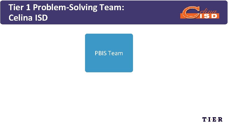 Tier 1 Problem-Solving Team: Celina ISD PBIS Team 