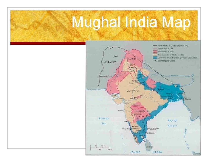Mughal India Map 