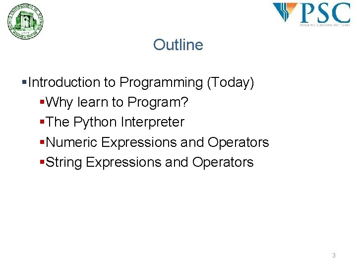 Introduction to Python programming for Bioinformatics BING 6004