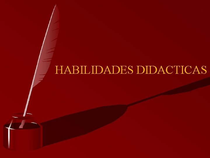 HABILIDADES DIDACTICAS 