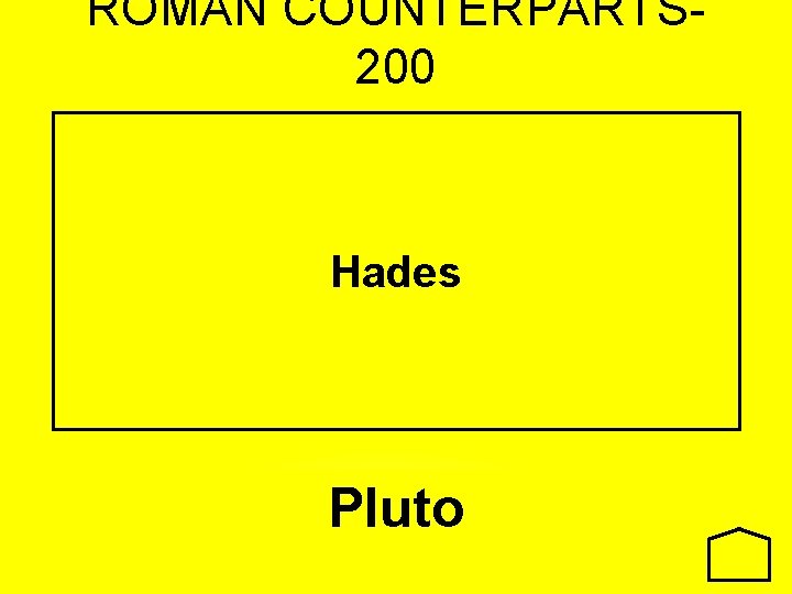 ROMAN COUNTERPARTS 200 Hades Pluto 