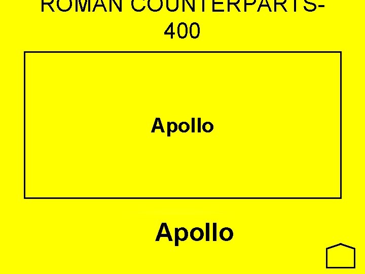 ROMAN COUNTERPARTS 400 Apollo 